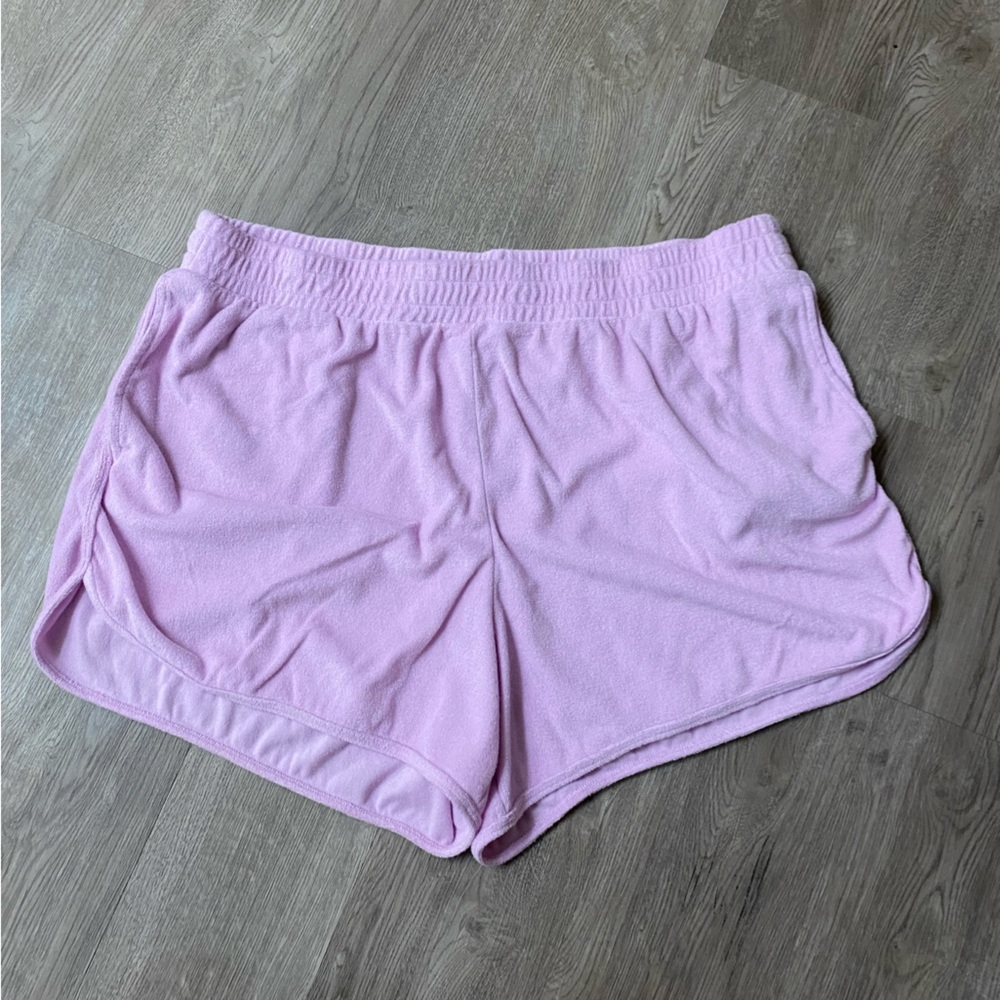 Ava & Viv dolphin hem lavender shorts 1x